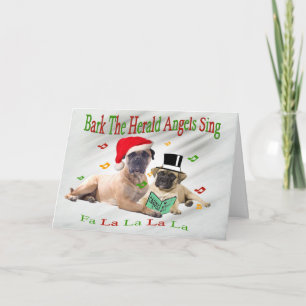 Mastiff Bark Herald Angels Chanter Cartes