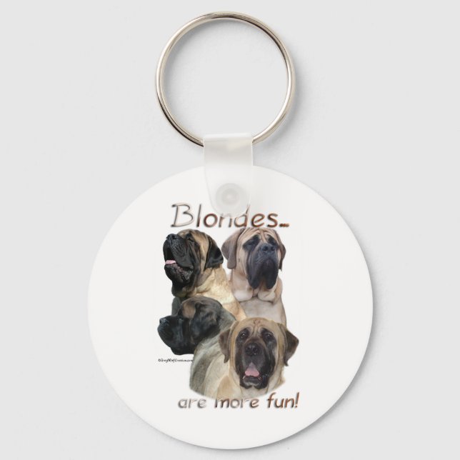 Mastiff Blondes Keychain (Front)