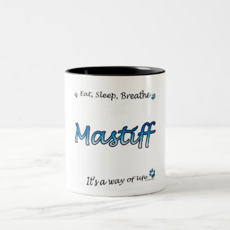 Mastiff Breathe blue Mug