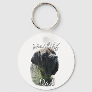 Mastiff (brindle) Dad 2 Keychain