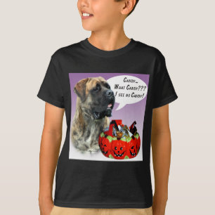 Mastiff (brindle) Halloween Candy T-Shirt