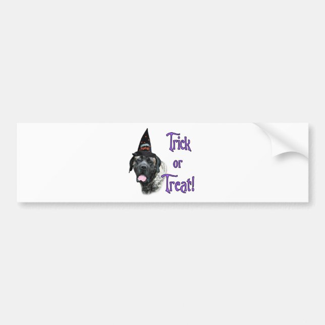 Mastiff (brindle) Trick Bumper Sticker (Front)