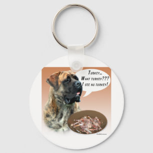 Mastiff (brindle) Turkey Keychain