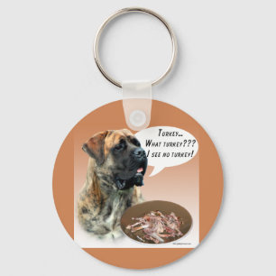 Mastiff (brindle) Turkey Keychain