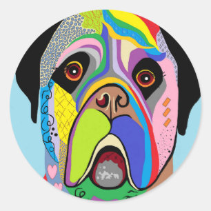 Mastiff Classic Round Sticker