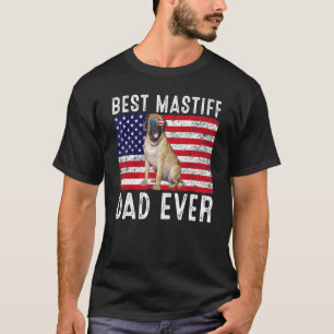 Mastiff Dad Usa American Flag Mastiff Dog  Owner T-Shirt