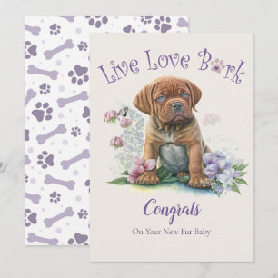 Mastiff Dog Adoption, Gotcha Day Card