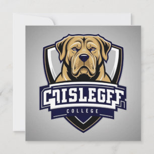 Mastiff Dog: College Logo