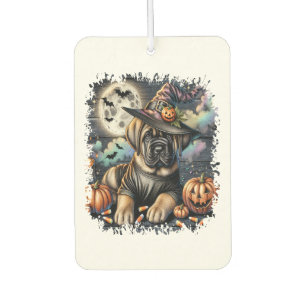 Mastiff Dog Halloween Square Air Freshener