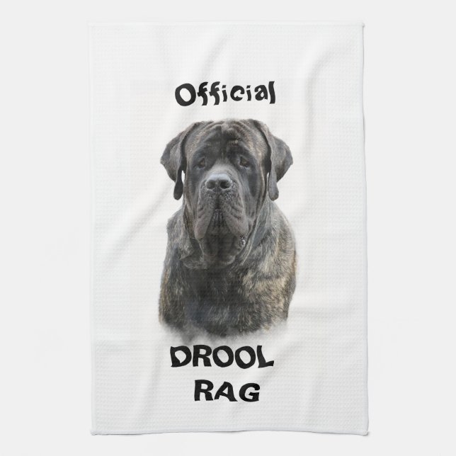 Mastiff Drool Rag Kitchen Towel (Vertical)