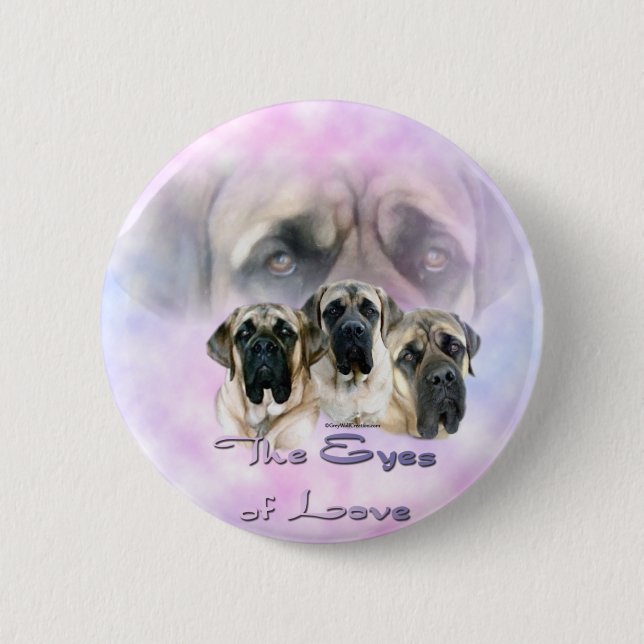 Mastiff Eyes of Love Button (Front)