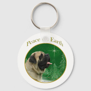 Mastiff (fawn) Peace Keychain