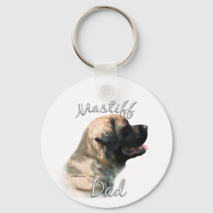 Mastiff (fluffy) Dad 2 Keychain