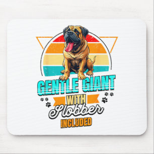 Mastiff Lover Funny Mastiff Dog Retro  Mouse Pad