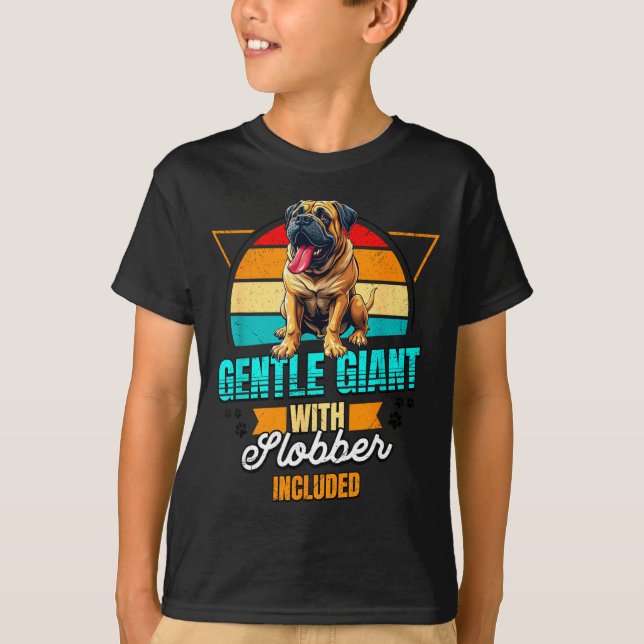 Mastiff Lover Funny Mastiff Dog Retro  T-Shirt (Front)