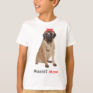 Mastiff Mom Dog Bandana Pet Lover Gift Womens Mast T-Shirt