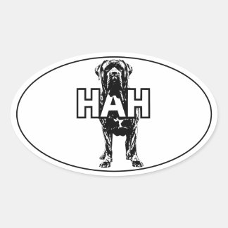 Mastiff Oval Sticker