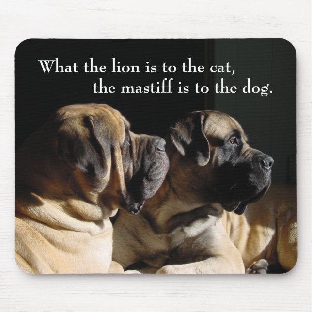 Mastiff Pair Mousepad (Front)