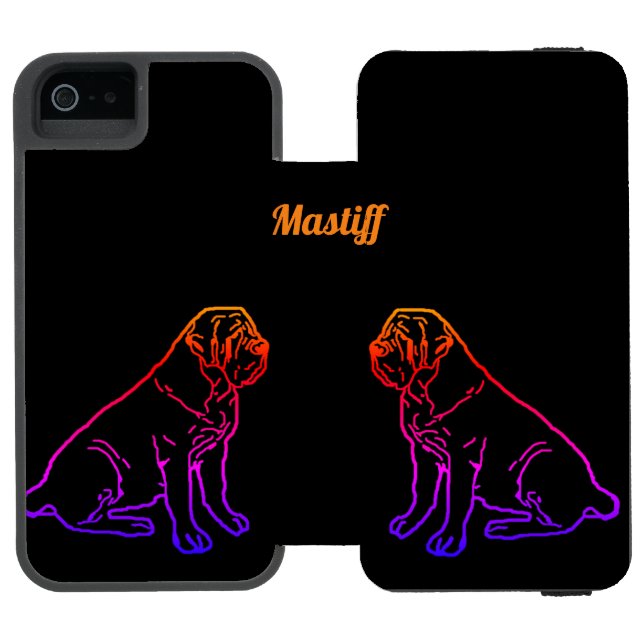 Mastiff Pilou Incipio iPhone Wallet Case (Folio Open)