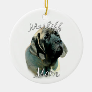 Mastiff (pup) Mom 2 Ceramic Ornament