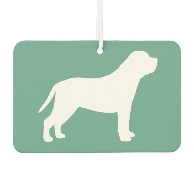 Mastiff Silhouette Air Freshener (Front)