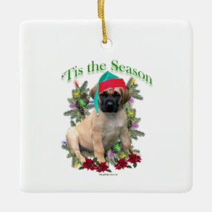 Mastiff ‘Tis Ceramic Ornament