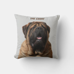 Mastiff Vacation English Mastiff Throw Pillow