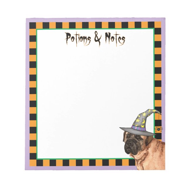 Mastiff Witch Notepad (Front)