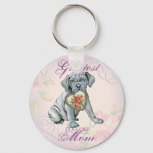 Mastino Heart Mom Keychain