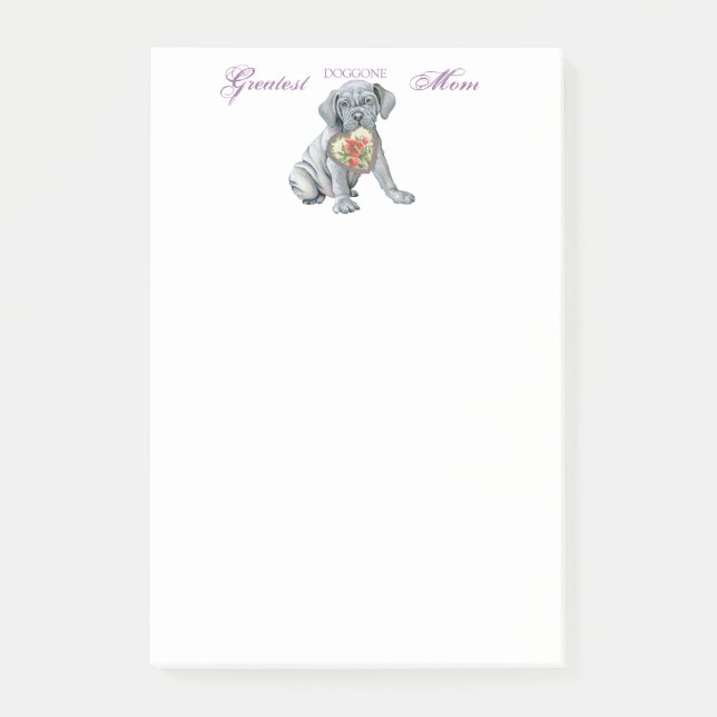 Mastino Heart Mom Post-it Notes (Front)