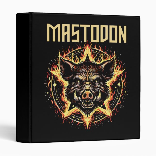 Mastodon Boar Fire Binder (Front/Spine)
