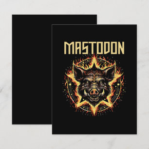 Mastodon Boar Fire Card