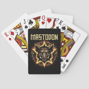 Mastodon Boar Fire Playing Cards