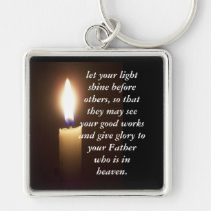 Mat 5:16 keychain