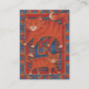 Mat Cats business card chubby