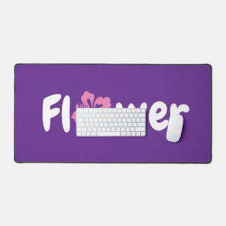 Mat de bureau à fleurs