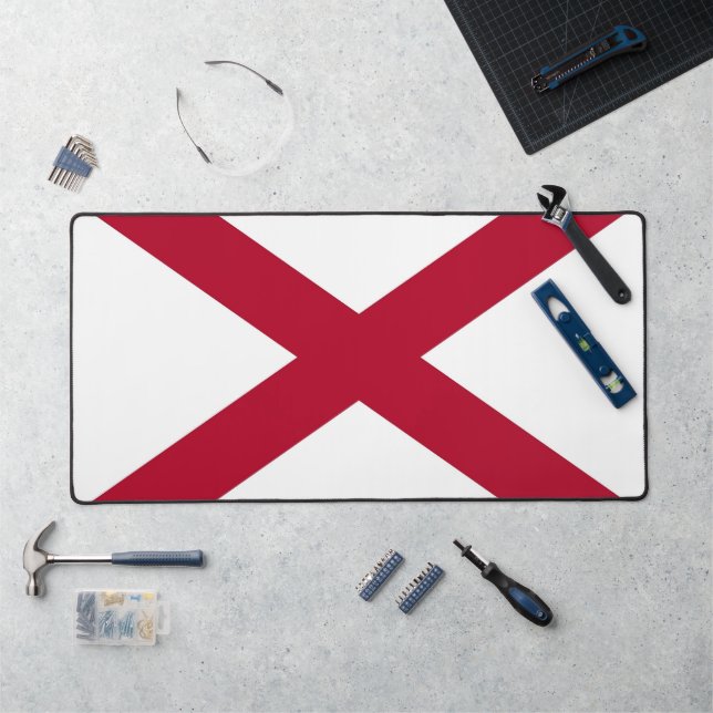 Mat de bureau avec drapeau de l'Alabama, États-Uni (Poste de travail)