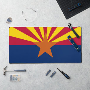 Mat de bureau avec drapeau de l'Arizona, États-Uni