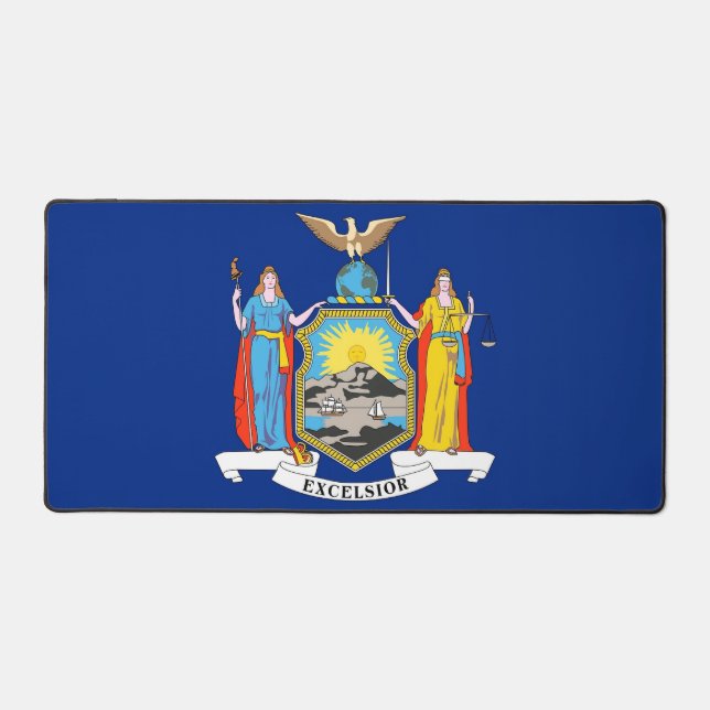 Mat de bureau avec drapeau de l'État de New York,  (Recto)