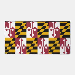 Mat de bureau avec drapeau du Maryland, États-Unis