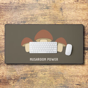 Mat de bureau Brown de champignons