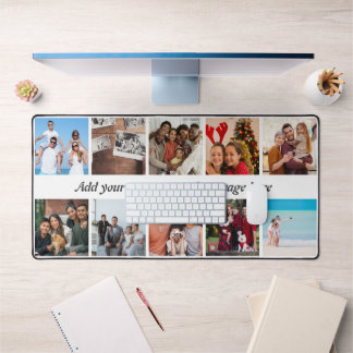 Mat de bureau de 10 photos personnalisé