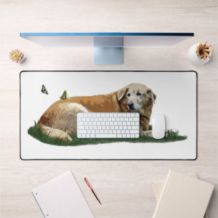 Mat de bureau de chiens de races mixtes du Labrado