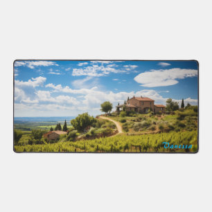 Mat de bureau de vignoble personnalisé