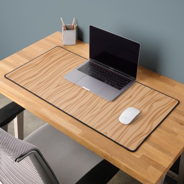 Mat de bureau en bois naturel pour espace de trava (Bureau 2)