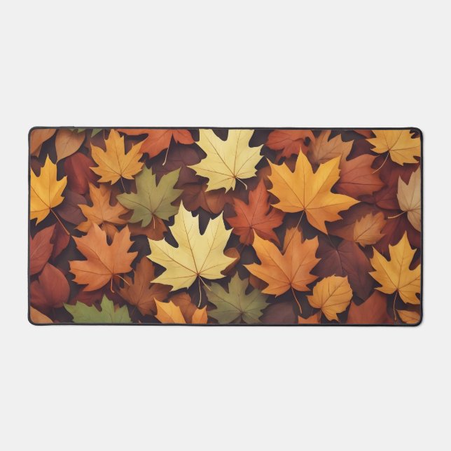 Mat de bureau feuille d'automne (Recto)