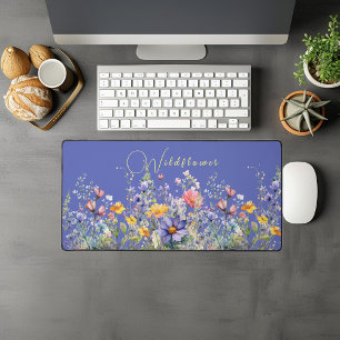 Mat de bureau Fleur sauvage coloré