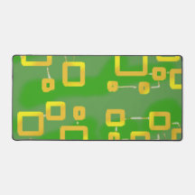 Mat de bureau géométrique vert