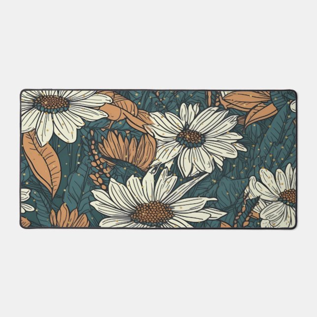 Mat de bureau marguerrier aux couleurs de l'automn (Recto)