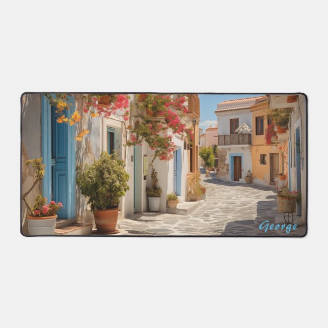 Mat de bureau personnalisé pour les îles méditerra (Recto)